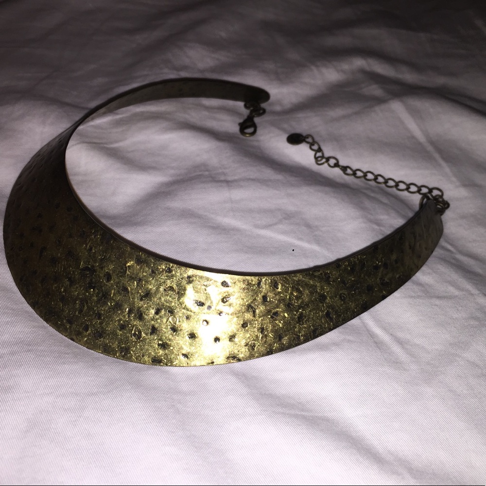 Gold statement necklace